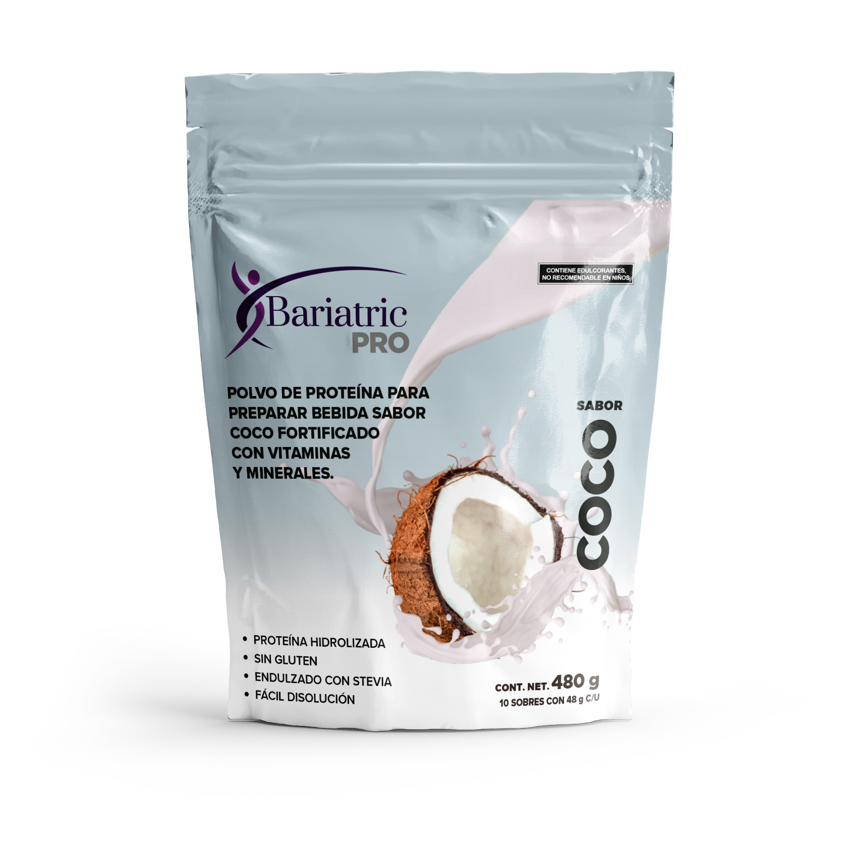 Bariatric Pro sabor Coco - Bolsa con 10 sobres (base leche)