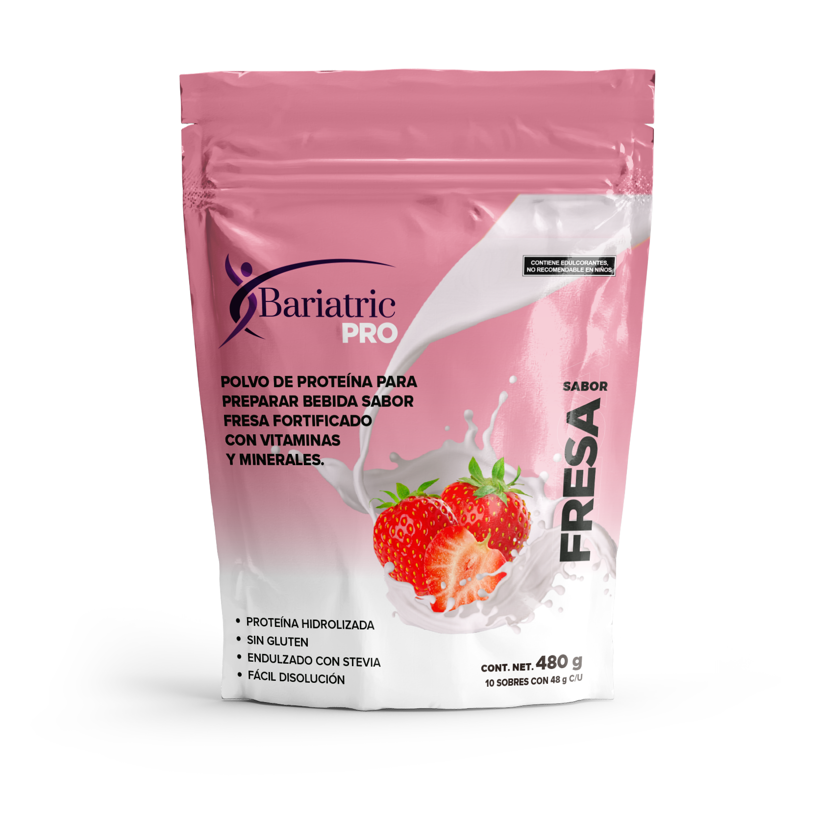Bariatric Pro sabor Fresa - Bolsa con 10 sobres (base leche)