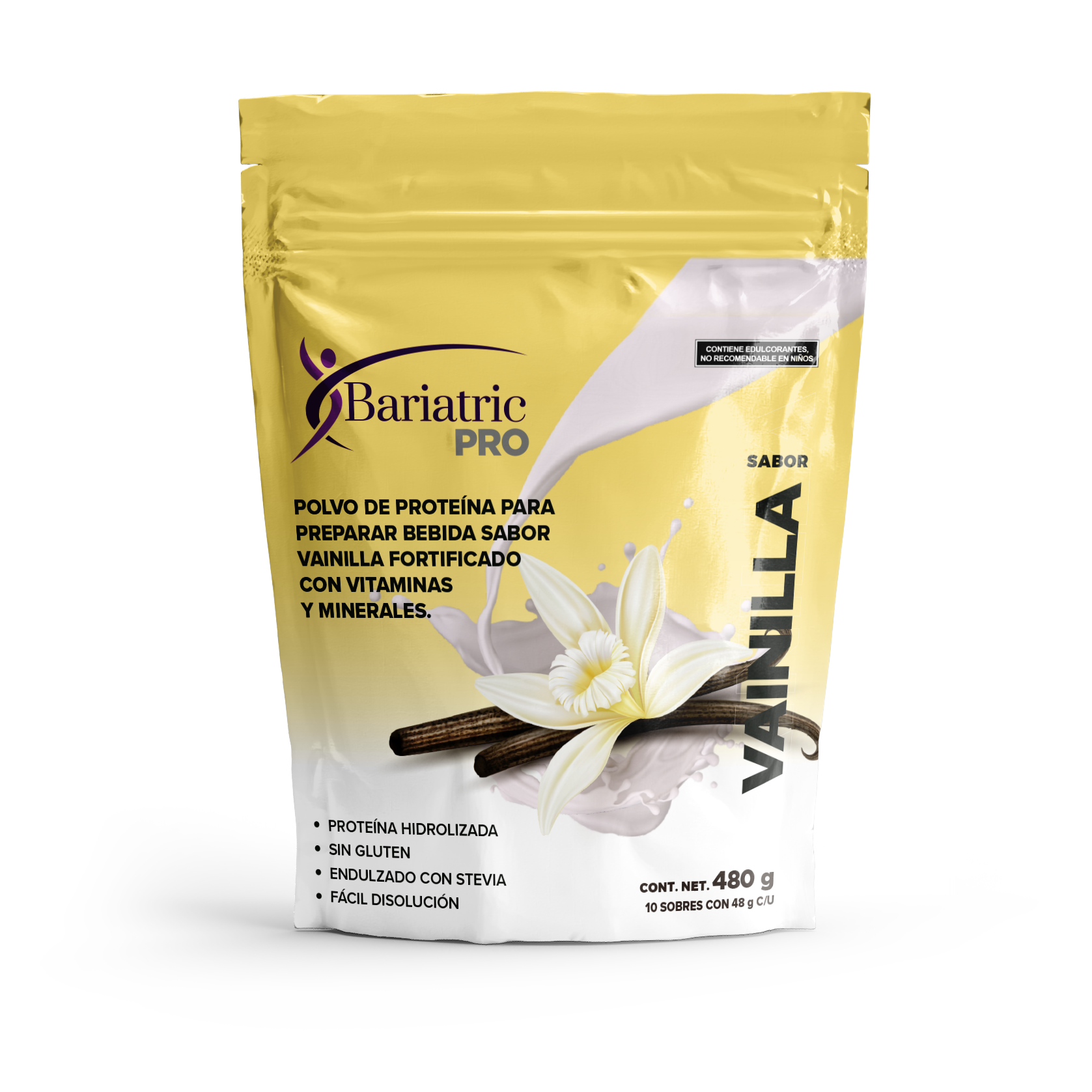 Bariatric Pro sabor Vainilla - Bolsa con 10 sobres (base leche)